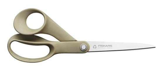 Ножницы Fiskars 1058094 ReNew универсальные 210мм ручки пластиковые титановое покрытие нержавеющая сталь бежевый