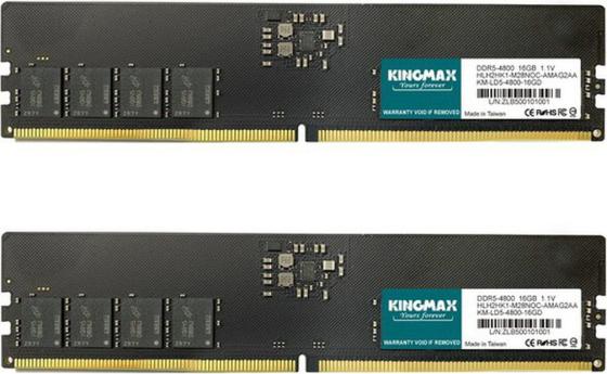 Память DDR5 2x16Gb 4800MHz Kingmax KM-LD5-4800-32GD RTL PC5-38400 CL40 DIMM 288-pin 1.1В kit single rank