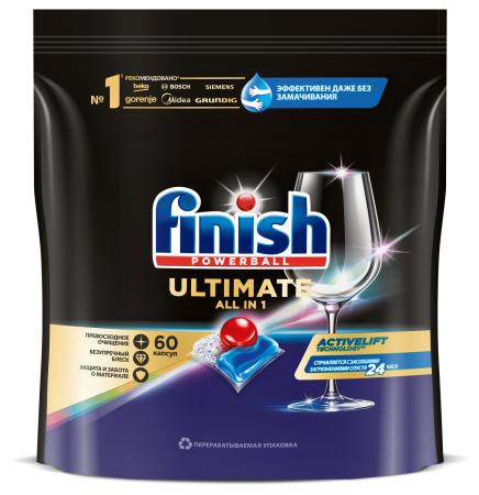 Таблетки Finish Ultimate All in 1 (упак.:60шт) (3215669) для посудомоечных машин
