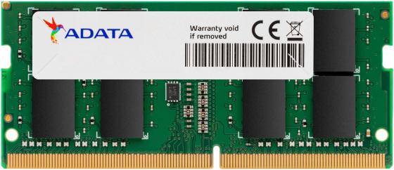 Оперативная память для ноутбука 16Gb (1x16Gb) PC4-25600 3200MHz DDR4 SO-DIMM Unbuffered CL22 A-Data AD4S320016G22-SGN