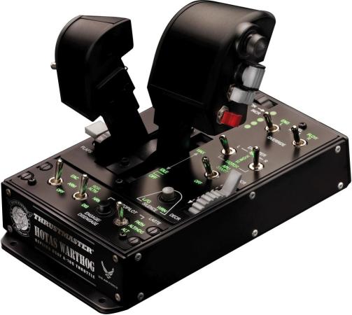 Джойстик ThrustMaster Warthog Dual Throttle черный USB обратная связь