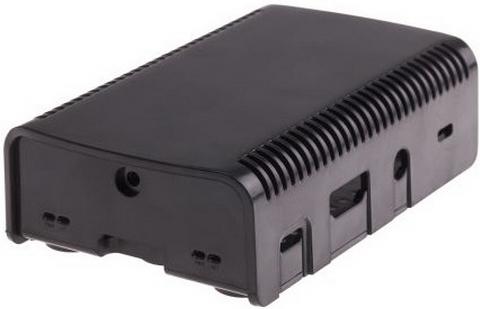 Raspberry Pi 3 Model B , 2-piece black case ASM-1900040-21  for Raspberry Pi 3 B/B+ , совместим с креплением VESA Mount (103-4300)