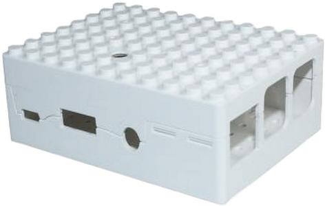 RA181   Корпус ACD White ABS Plastic Building Block case for Raspberry Pi 3 B/B+ (CBPIBLOX-WHT) (494279)