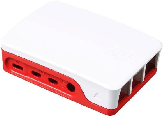 RA597   Корпус ACD  Red+White ABS Case for Raspberry 4B (RASP1967)