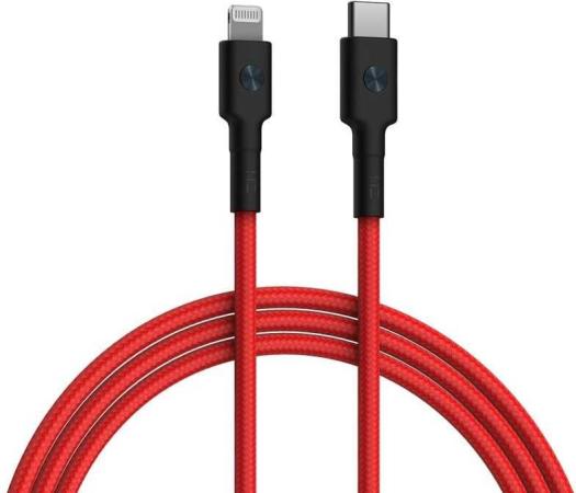 Кабель Lightning USB Type C 1м Xiaomi AL873K круглый красный
