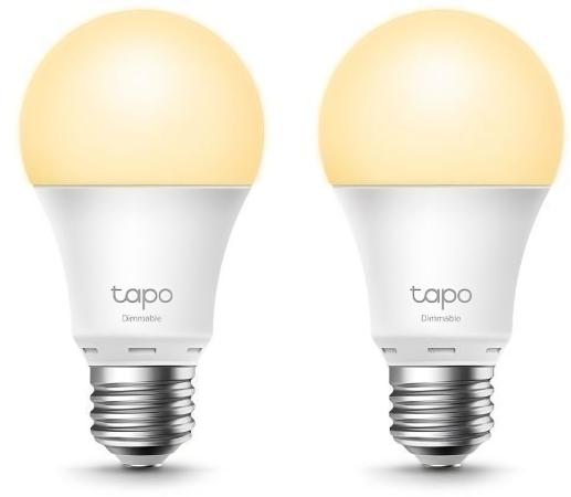 TP-Link Tapo L510E Smart Wi-Fi Light Bulb, Dimmable, E27 base, 2700K, 220V, 50/60 Hz, 60W Equivalent, Energy Class A+, 2.4GHz, 802.11b/g/n, Tapo APP, Works with Alexa and Google Assistant, Timer and Schedule settings, 2pack