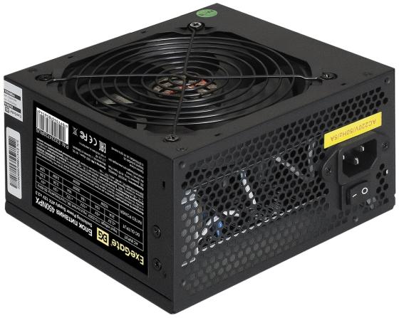 Блок питания 450W ExeGate 450NPX (ATX, PC, 12cm fan, 24pin, 4pin, PCIe, 3xSATA, 2xIDE, FDD, black, кабель 220V в комплекте)