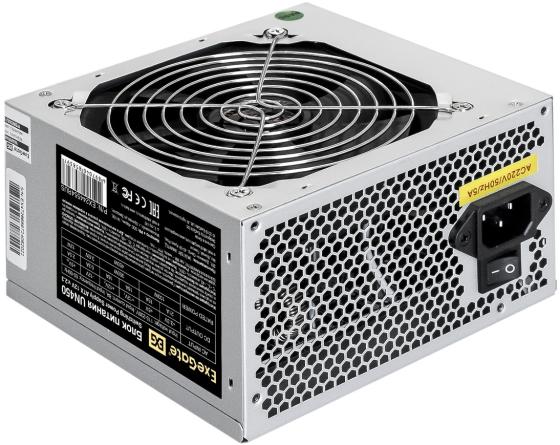 Блок питания 450W ExeGate UN450 (ATX, PC, 12cm fan, 24pin, 4pin, PCIe, 3xSATA, 2xIDE, FDD, кабель 220V в комплекте)