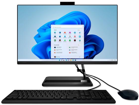 Lenovo IdeaCentre 3 22ITL6 All-In-One 21,5" Pentium Gold 7505, 4GB DDR4 3200 SODIMM, 256GB SSD M.2, Intel UHD, WiFi, BT, USB KB&Mouse, Win11 Home, Black, 1Y