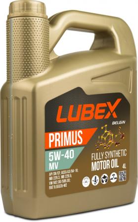 L034-1325-0404 LUBEX Синт. мот.масло PRIMUS MV 5W-40 CF/SN A3/B4 (4л)