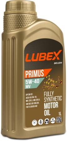 L034-1325-1201 LUBEX Синт. мот.масло PRIMUS MV 5W-40 CF/SN A3/B4 (1л)