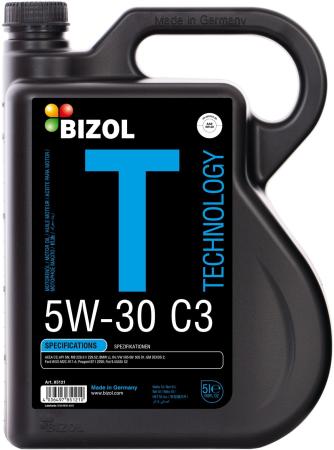 85121 BIZOL Синт. мот.масло Technology 5W-30 SN C3 (5л)