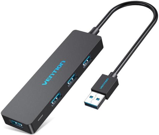 Vention 4 Ports USB3.0 HUB 0.15M Black
