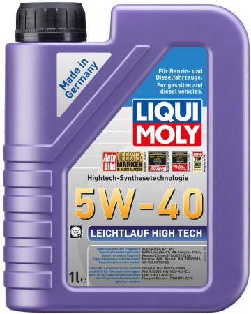 2327 LiquiMoly НС-синт. мот.масло Leichtlauf High Tech 5W-40 SP A3/B4 (1л)