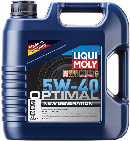 39033 LiquiMoly НС-синт. мот.масло Optimal New Generation 5W-40 (4л)