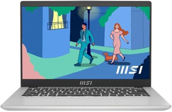 Ноутбук MSI Modern 14 C12M 14" 1920x1080 Intel Core i5-1235U SSD 512 Gb 8Gb Bluetooth 5.0 WiFi (802.11 b/g/n/ac/ax) Intel Iris Xe Graphics серебристый Windows 11 Home 9S7-14J111-239