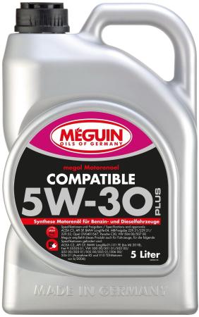 6562 Meguin НС-синт. мот.масло megol Motorenoel Compatible SAE 5W-30 Plus SP C3 (5л)