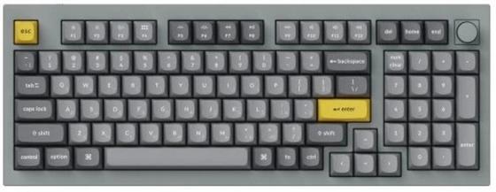 Клавиатура проводная Keychron Q5-N1 USB серый