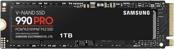 Твердотельный накопитель SSD M.2 1 Tb Samsung 990 PRO Read 7450Mb/s Write 6900Mb/s 3D NAND TLC MZ-V9P1T0BW
