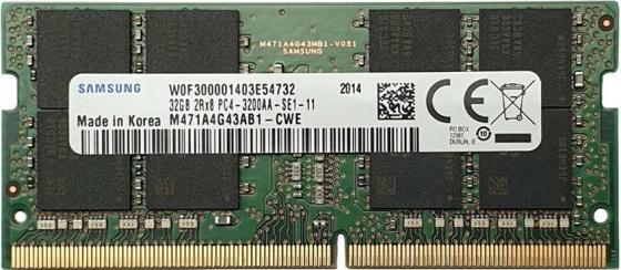 Samsung DDR4   32GB SO-DIMM  3200MHz   1.2V (M471A4G43AB1-CWE) 1 year