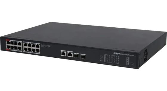 Коммутатор Dahua DH-PFS3220-16GT-240 16-портовый управляемый гигабитный коммутатор с PoE
