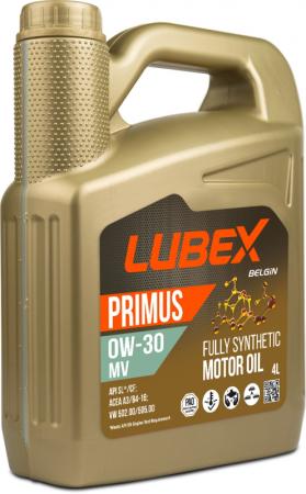 L034-1619-0404 LUBEX Синт-ое мот.масло PRIMUS MV 0W-30 CF/SL A3/B4 (4л)