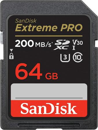Карта памяти SD XC 64Gb SanDisk Extreme Pro (SDSDXXU-064G-GN4IN)