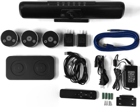 Саундбар со встроенной камерой Infobit [iCam VB40] AV VB40 USB , All-in-One камера, спикер и микрофон, с 3мя микрофонами расширения