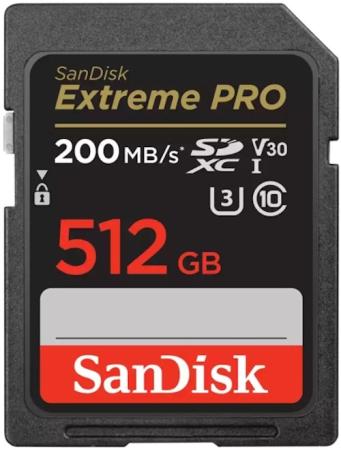 Карта памяти SD XC 512Gb SanDisk Extreme Pro SDSDXXD-512G-GN4IN