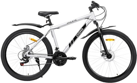 Велосипед Digma Athlete горный рам.:18" кол.:27.5" серый 15.64кг (ATHLETE-27.5/18-AL-S-LGY)