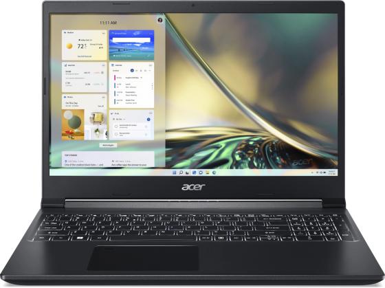 Ноутбук Acer Aspire 7 A715-43G-R5KS 15.6" 1920x1080 AMD Ryzen 5-5625U SSD 512 Gb 8Gb WiFi (802.11 b/g/n/ac/ax) Bluetooth 5.1 nVidia GeForce RTX 3050 4096 Мб черный Windows 11 Home NH.QHDER.009