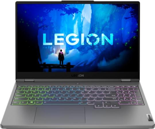 Ноутбук Lenovo Legion 5 15IAH7H 15.6" 2560x1440 Intel Core i5-12500H SSD 1024 Gb 16Gb WiFi (802.11 b/g/n/ac/ax) Bluetooth 5.1 NVIDIA GeForce RTX 3060 6144 Мб серый DOS 82RB00ERRK