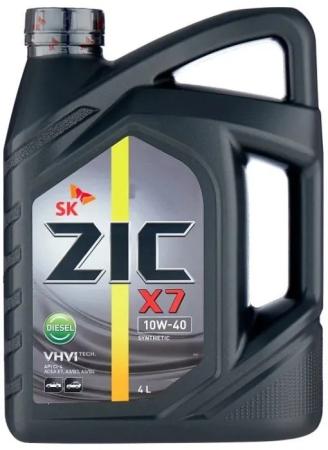 Cинтетическое моторное масло ZIC X7 Diesel 10W40 4 л