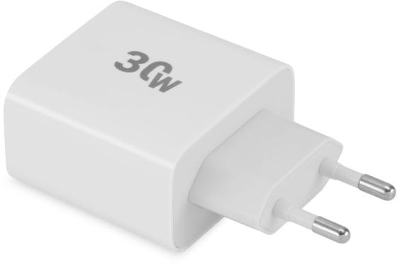 Сетевое зарядное устройство Digma DGW3D,  USB-C + USB-A,  3A,  белый [dgw3d0f110wh]