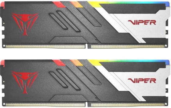 Оперативная память для компьютера 32Gb (2x16Gb) PC5-59200 7400MHz DDR5 DIMM CL36 Patriot Viper Venom RGB PVVR532G740C36K