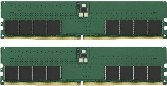 Оперативная память для компьютера 64Gb (2x32Gb) PC5-41600 5200MHz DDR5 DIMM CL42 Kingston ValueRAM KVR52U42BD8K2-64