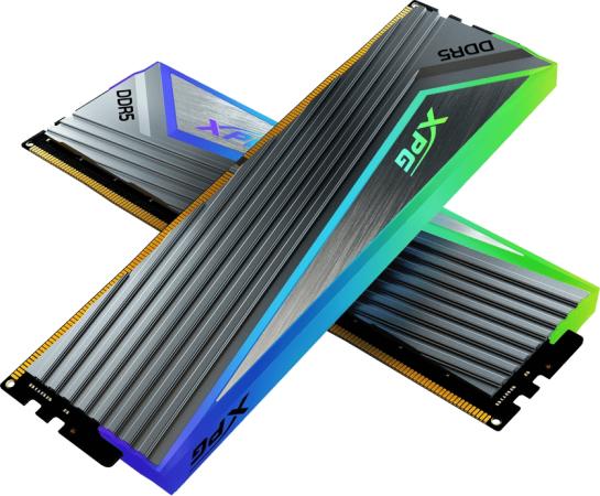 Оперативная память для компьютера 32Gb (2x16Gb) PC5-48000 6000MHz DDR5 DIMM Unbuffered CL30 A-Data XPG CASTER RGB AX5U6000C3016G-DCCARGY