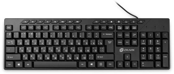 Клавиатура Oklick 125M,  USB, черный [1678108]