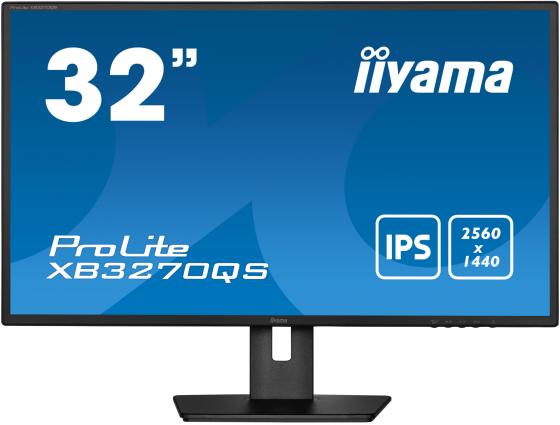 Монитор 31.5" iiYama ProLite XB3270QS-B5 черный IPS 2560x1440 250 cd/m^2 4 ms DVI HDMI DisplayPort Аудио XB3270QS-B5