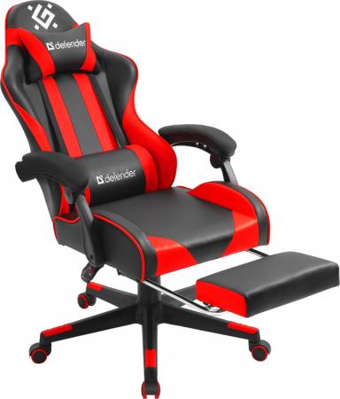 Кресло для геймеров Defender Rock чёрный красный 64346