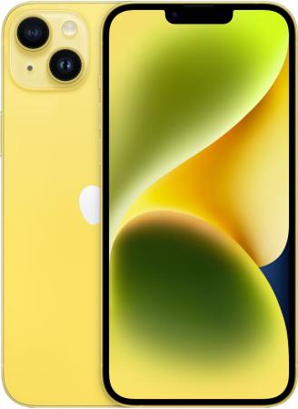 Смартфон Apple iPhone 14 Plus желтый 6.7" 128 Gb NFC Wi-Fi GPS 3G Bluetooth 5G 4G GPRS 1 симкарта