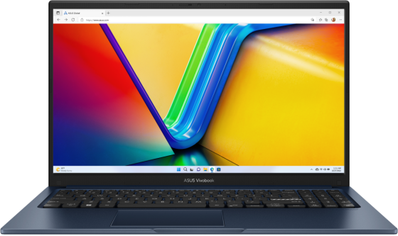 Ноутбук ASUS VivoBook 15 X1504VA-BQ281 15.6" 1920x1080 Intel Core i3-1315U SSD 512 Gb 8Gb WiFi (802.11 b/g/n/ac/ax) Bluetooth 5.2 Intel UHD Graphics синий DOS 90NB10J1-M00BL0