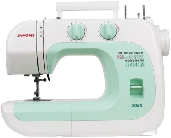 Швейная машина Janome 2055 бело-зеленый