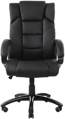 Кресло офисное BRABIX "Bliss MS-004", 6 массажных модулей, экокожа, черное, 532522