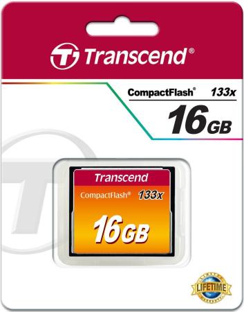 Карта памяти Compact Flash Card 16Gb Transcend 133x TS16GCF133