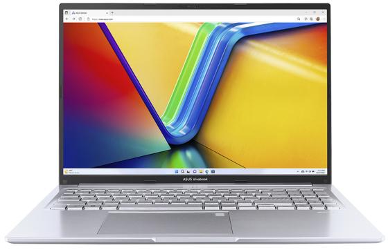 Ноутбук ASUS VivoBook 16 X1605ZA-MB571W 16" 1920x1200 Intel Core i3-1215U SSD 512 Gb 8Gb WiFi (802.11 b/g/n/ac/ax) Bluetooth 5.3 Intel UHD Graphics серебристый Windows 11 Home 90NB0ZA2-M00VE0