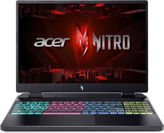 Ноутбук Acer Nitro 16 AN16-41-R851 16" 2560x1600 AMD Ryzen 9-7940H SSD 1024 Gb 32Gb WiFi (802.11 b/g/n/ac/ax) Bluetooth 5.1 nVidia GeForce RTX 4070 8192 Мб черный DOS NH.QLJCD.002