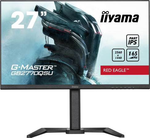 Монитор 27" iiYama G-Master GB2770QSU-B5 черный IPS 2560x1440 400 cd/m^2 0.5 ms HDMI DisplayPort USB Аудио GB2770QSU-B5
