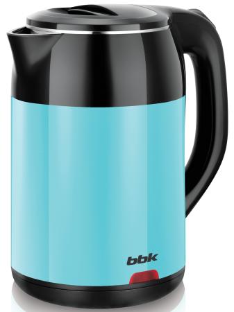 Чайник электрический BBK EK1709P 2000 Вт чёрный бирюзовый 1.7 л металл/пластик