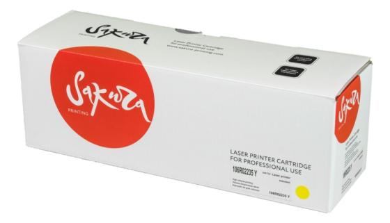 Картридж Sakura 106R02235 для XEROX Phaser6600/WC6605, желтый, 6000 к.